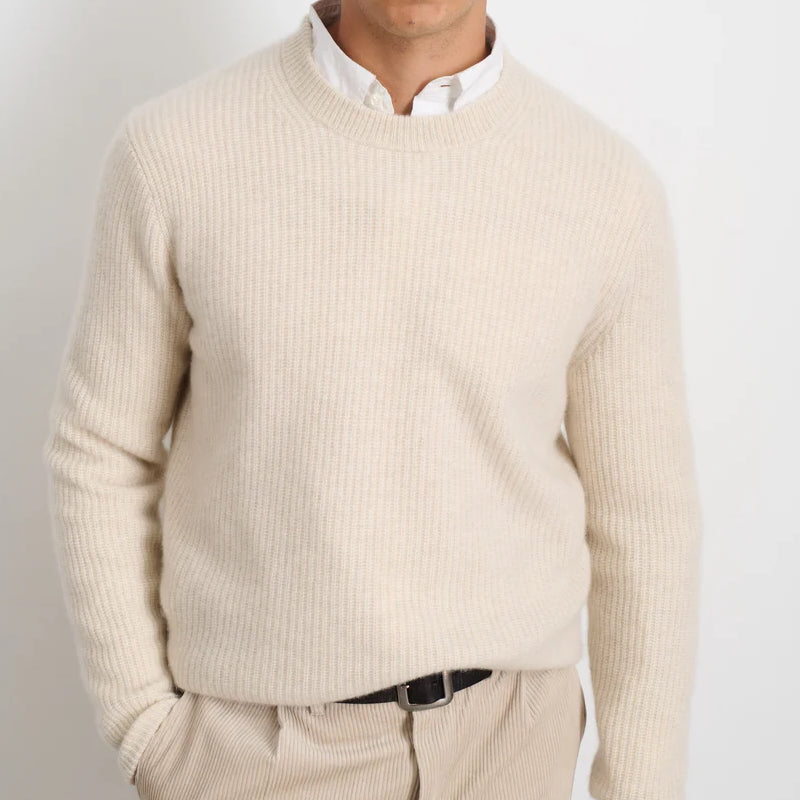 Cashmere Jordan Sweater - Ecru - Alex Mill - STAG Provisions - Tops - Sweater
