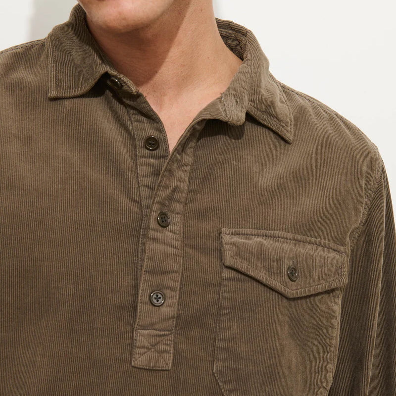 
                          Popover Cord Shirt - Umber - Alex Mill - STAG Provisions - Tops - L/S Woven - Corduroy
                        