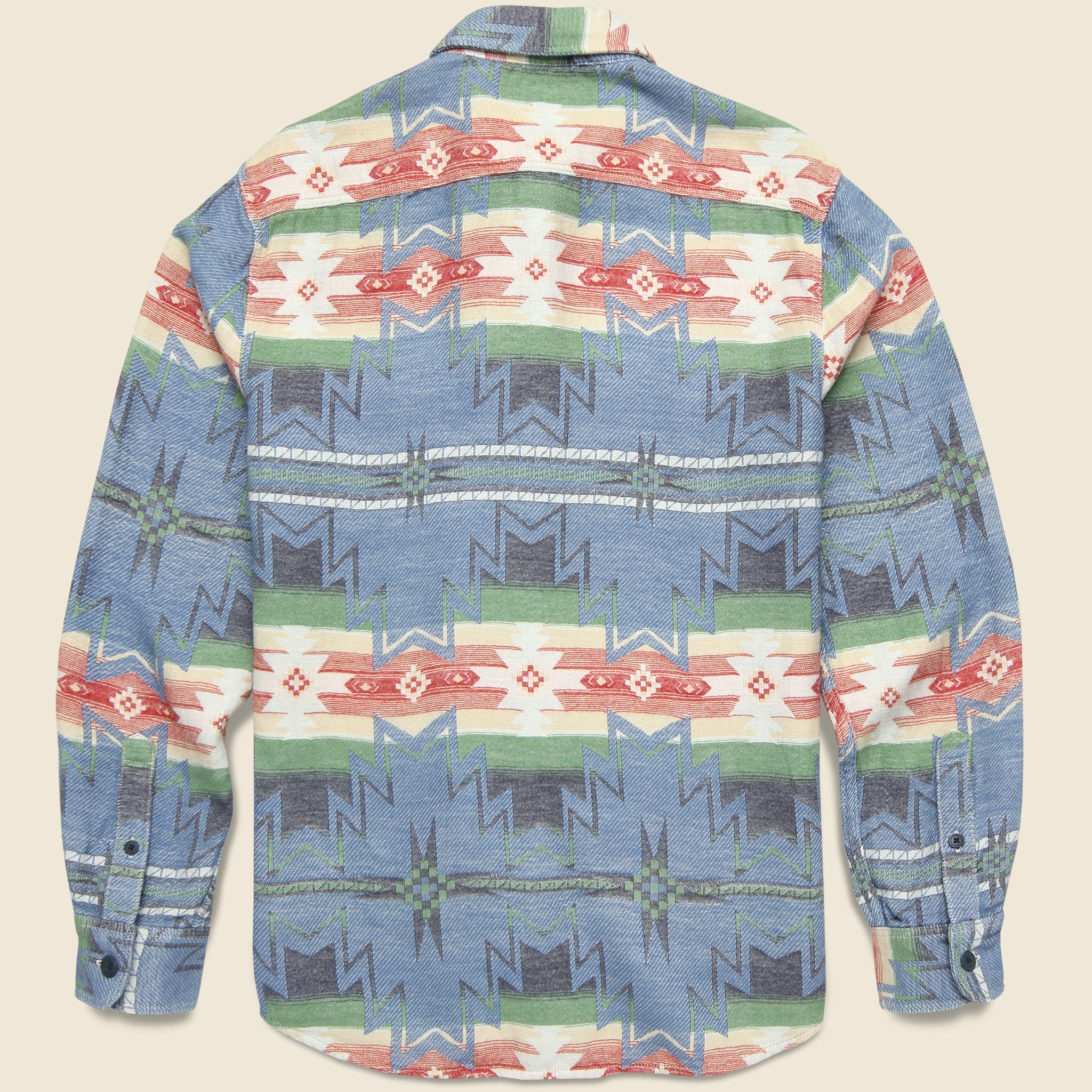 
                          Good Feather Canyon Overshirt - Cobalt Star Nation - Faherty - STAG Provisions - Tops - L/S Woven - Overshirt
                        