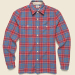 Surf Flannel - Brick River Plaid - Faherty - STAG Provisions - Tops - L/S Woven - Plaid
