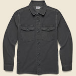 Jersey Shirt Jacket - Faded Charcoal - Faherty - STAG Provisions - Outerwear - Shirt Jacket