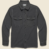Jersey Shirt Jacket - Faded Charcoal - Faherty - STAG Provisions - Outerwear - Shirt Jacket