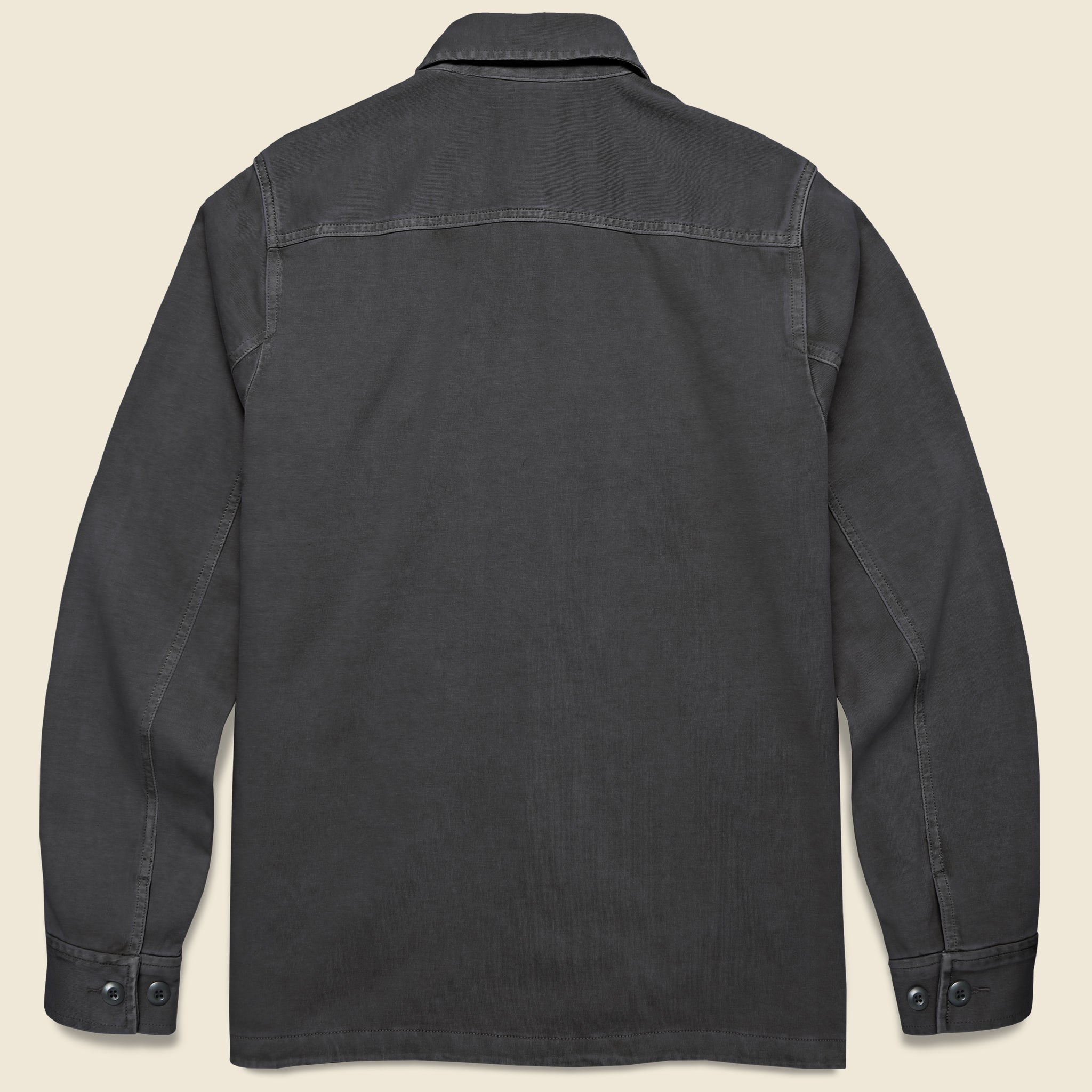 Jersey Shirt Jacket - Faded Charcoal - Faherty - STAG Provisions - Outerwear - Shirt Jacket