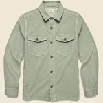 Jersey Shirt Jacket - Surplus Olive - Faherty - STAG Provisions - Outerwear - Shirt Jacket