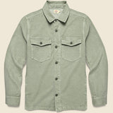 Jersey Shirt Jacket - Surplus Olive - Faherty - STAG Provisions - Outerwear - Shirt Jacket