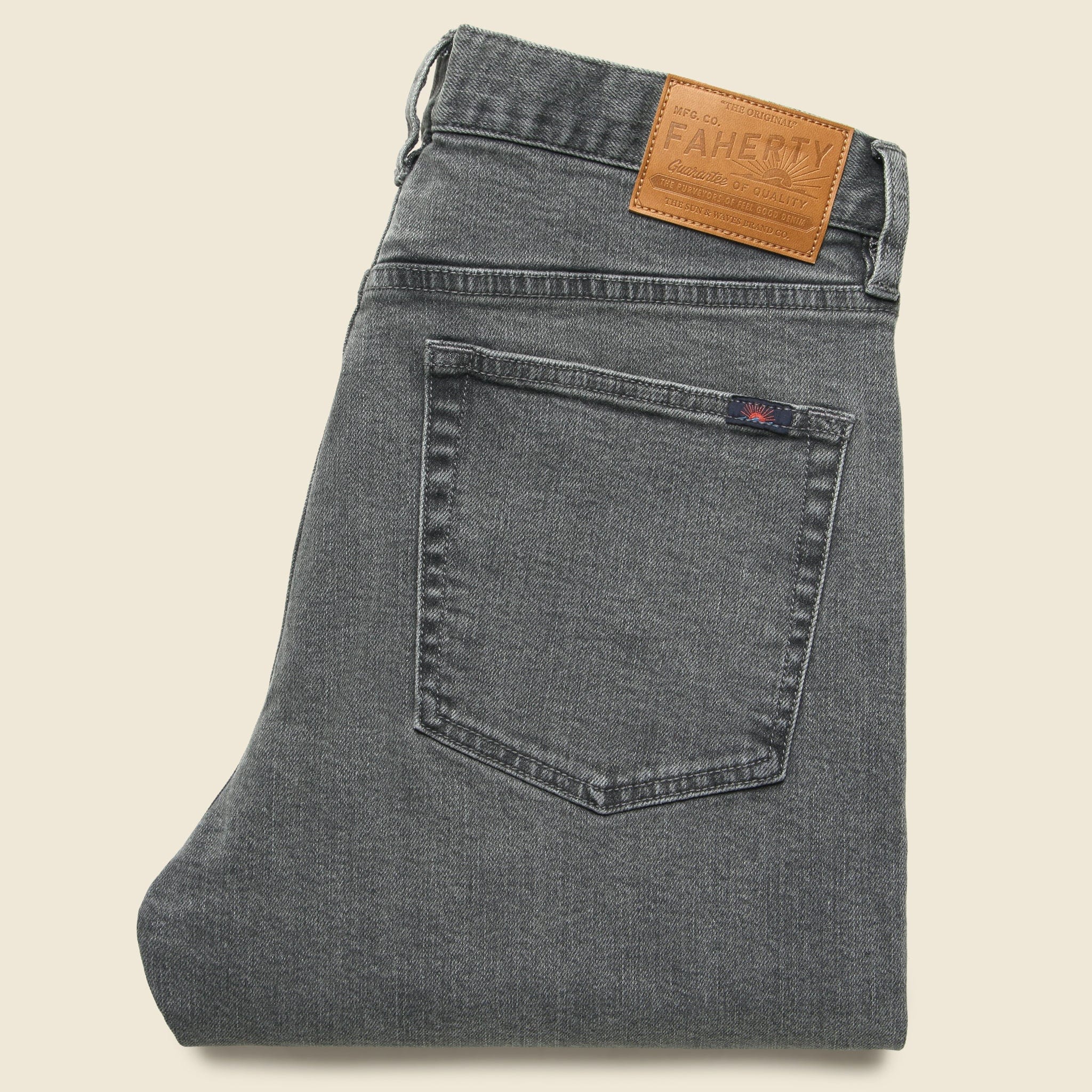
                          Slim Straight Denim - Coal Creek Wash - Faherty - STAG Provisions - Pants - Denim
                        