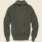 Marled Cotton Cardigan - Olive Peak Marl - Faherty - STAG Provisions - Tops - Sweater