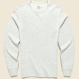 Thermal Surplus Crew - Light Dove Heather - Faherty - STAG Provisions - Tops - L/S Knit