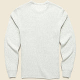 Thermal Surplus Crew - Light Dove Heather - Faherty - STAG Provisions - Tops - L/S Knit