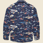 Super Brushed Flannel - Navy Sea to Sky - Faherty - STAG Provisions - Tops - L/S Woven - Other Pattern
