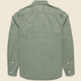 Chambray Workshirt - Desert Olive - Faherty - STAG Provisions - Tops - L/S Woven - Solid
