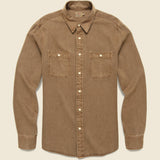 Chambray Workshirt - Sahara Khaki - Faherty - STAG Provisions - Tops - L/S Woven - Solid