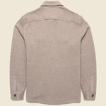Inlet Knit Shirt Jacket - Walnut Melange - Faherty - STAG Provisions - Outerwear - Shirt Jacket