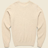 Jackson Crew Sweater - Seaport Sand Heather - Faherty - STAG Provisions - Tops - Sweater