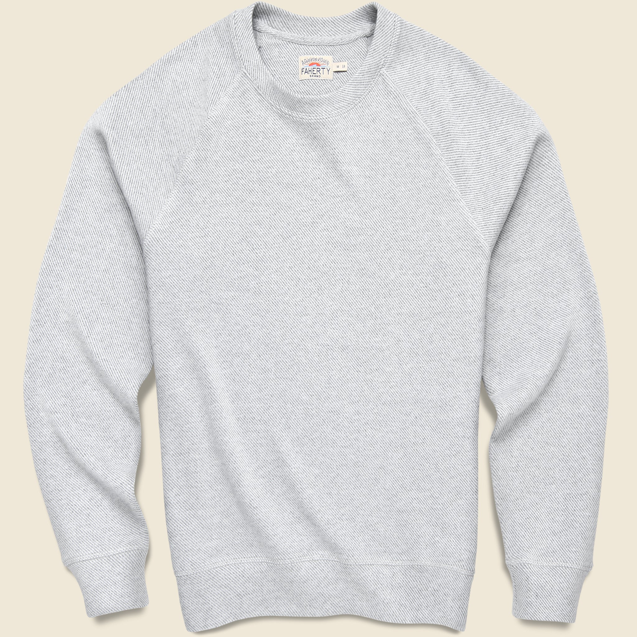 Legend Sweater Crew - Light Grey - Faherty - STAG Provisions - Tops - Fleece / Sweatshirt