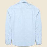 Supima Oxford Shirt - Blue Heather - Faherty - STAG Provisions - Tops - L/S Woven - Solid