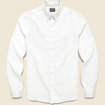 Supima Oxford Shirt - Pure White - Faherty - STAG Provisions - Tops - L/S Woven - Solid