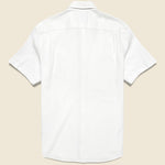 Short Sleeve Supima Oxford Shirt - Pure White - Faherty - STAG Provisions - Tops - S/S Woven - Solid