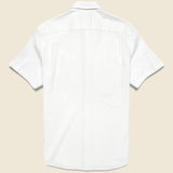 Short Sleeve Supima Oxford Shirt - Pure White - Faherty - STAG Provisions - Tops - S/S Woven - Solid