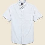 Short Sleeve Supima Oxford Shirt - Classic Stripe - Faherty - STAG Provisions - Tops - S/S Woven - Stripe
