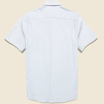 Short Sleeve Supima Oxford Shirt - Classic Stripe - Faherty - STAG Provisions - Tops - S/S Woven - Stripe