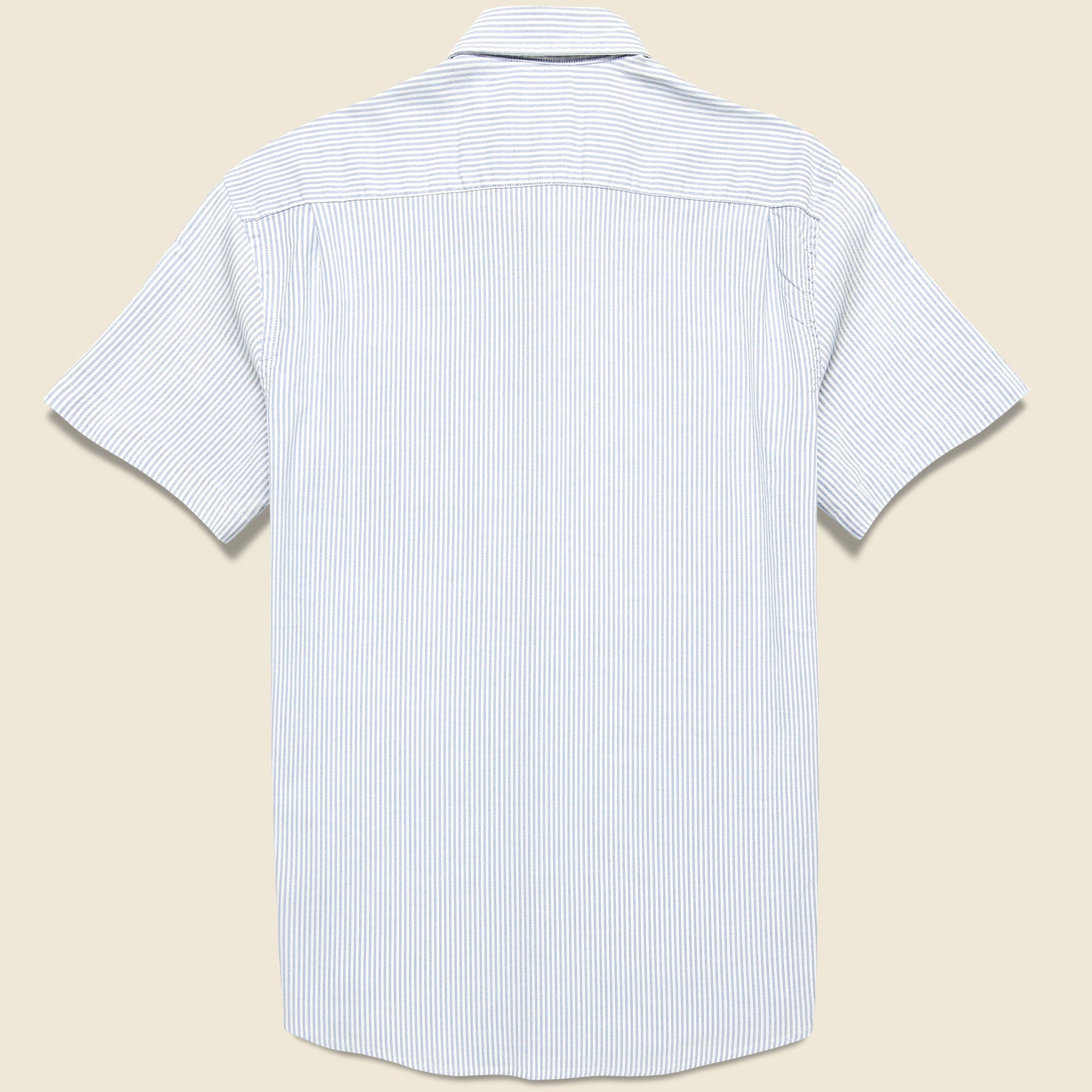 Short Sleeve Supima Oxford Shirt - Classic Stripe - Faherty - STAG Provisions - Tops - S/S Woven - Stripe