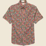 Breeze Shirt - Rose Turquoise Blossom - Faherty - STAG Provisions - Tops - S/S Woven - Floral