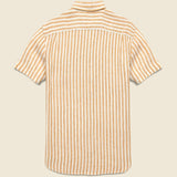 Palma Linen Shirt - Ivory Stripe - Faherty - STAG Provisions - Tops - S/S Woven - Stripe