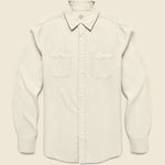 Chambray Workshirt - Coastal Cream - Faherty - STAG Provisions - Tops - L/S Woven - Solid