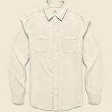 Chambray Workshirt - Coastal Cream - Faherty - STAG Provisions - Tops - L/S Woven - Solid