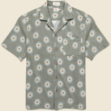 Breeze Camp Shirt - Island Olive Fireworks - Faherty - STAG Provisions - Tops - S/S Woven - Floral