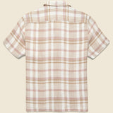 Palma Linen Shirt - Mauve Sand Plaid - Faherty - STAG Provisions - Tops - S/S Woven - Plaid