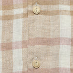 Palma Linen Shirt - Mauve Sand Plaid - Faherty - STAG Provisions - Tops - S/S Woven - Plaid