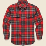 Vintage Flannel Workshirt - Red/Charcoal Plaid - Filson - STAG Provisions - Tops - L/S Woven - Plaid