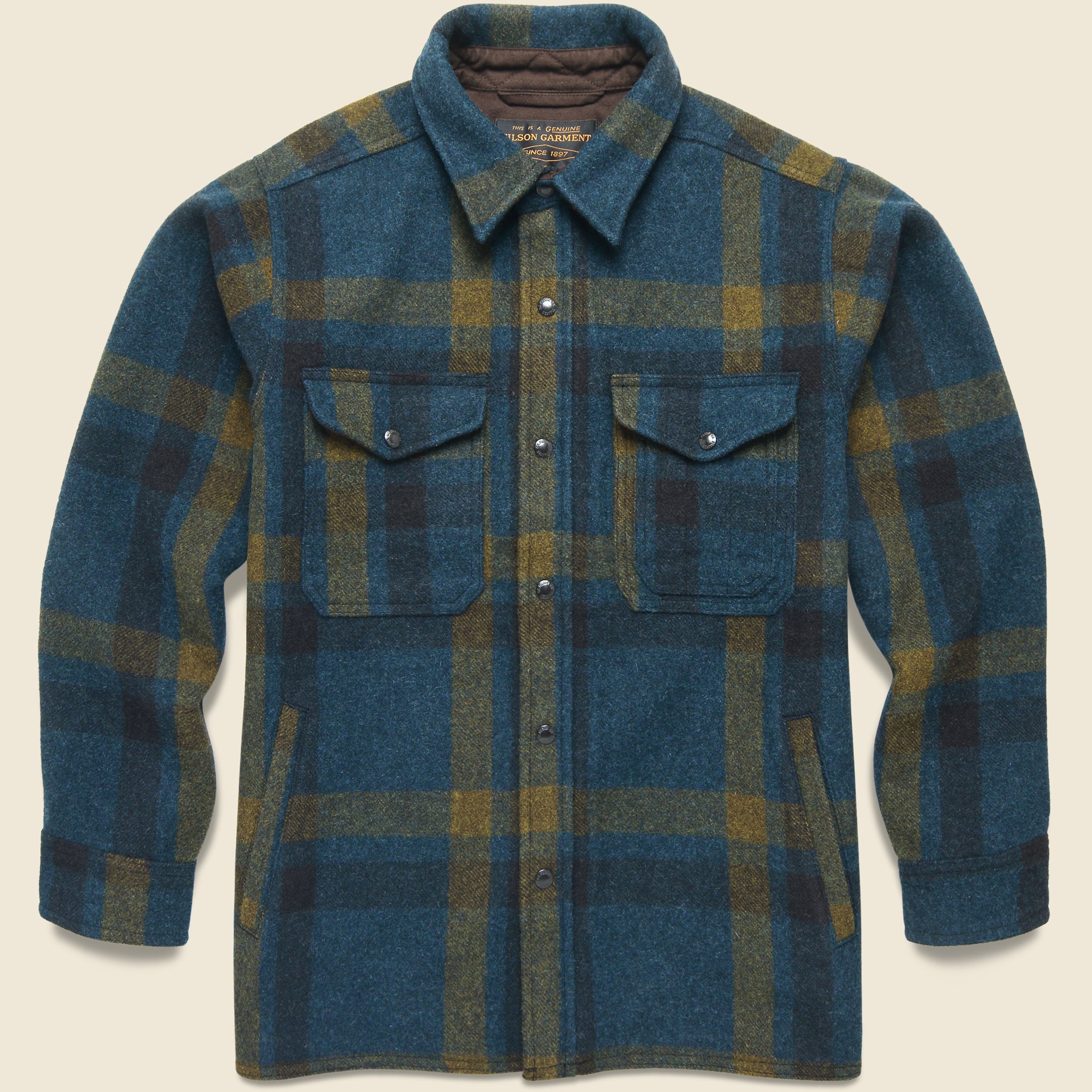 Lined Mackinaw Wool Jac Shirt - Teal - Filson - STAG Provisions - Outerwear - Shirt Jacket