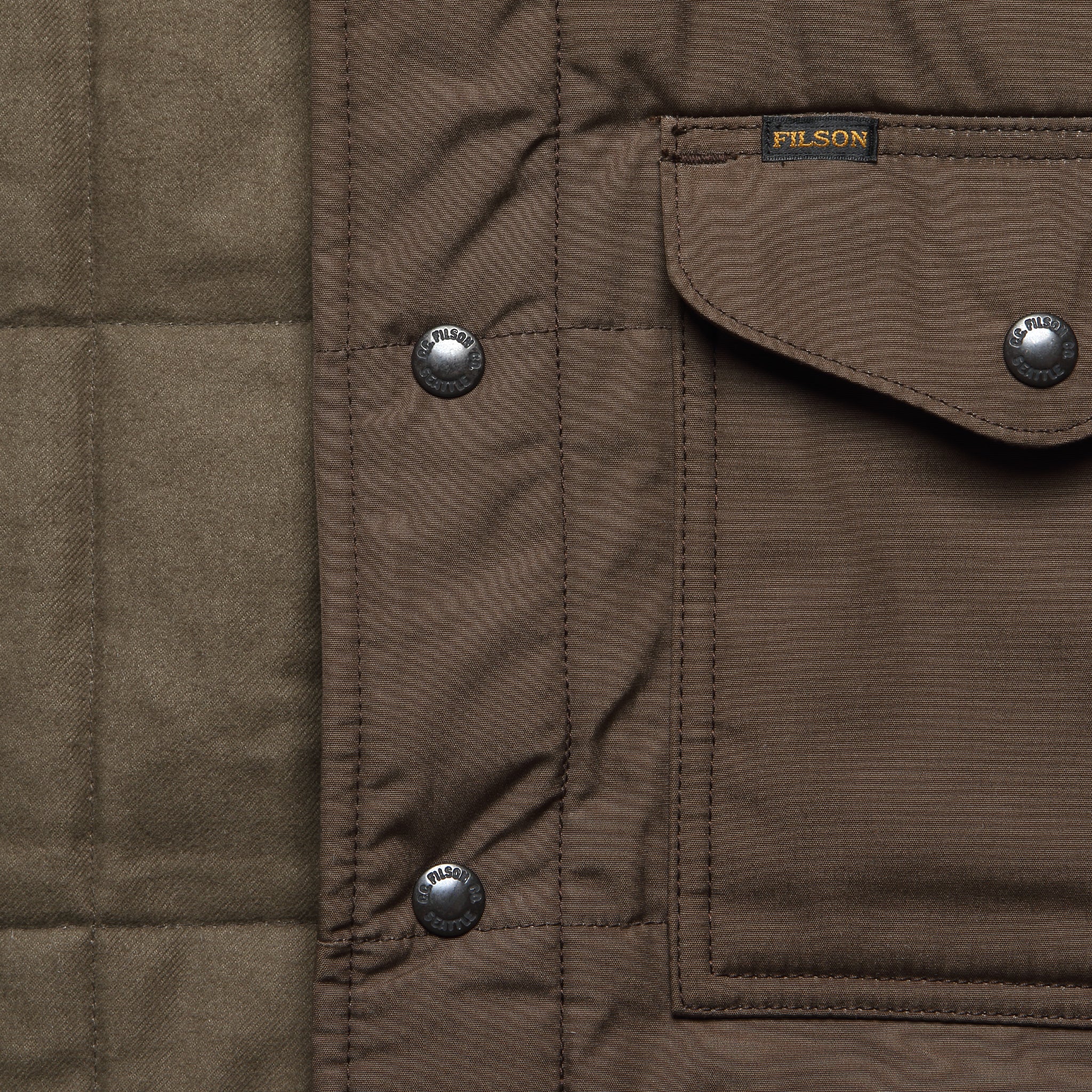 
                          Cover Cloth Quilted Shirt Jacket - Slate Black - Filson - STAG Provisions - Outerwear - Shirt Jacket
                        