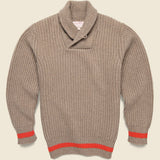 Bristol Shawl Neck Sweater - Oatmeal - Filson - STAG Provisions - Tops - Sweater