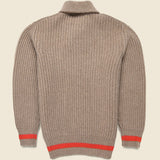 Bristol Shawl Neck Sweater - Oatmeal - Filson - STAG Provisions - Tops - Sweater