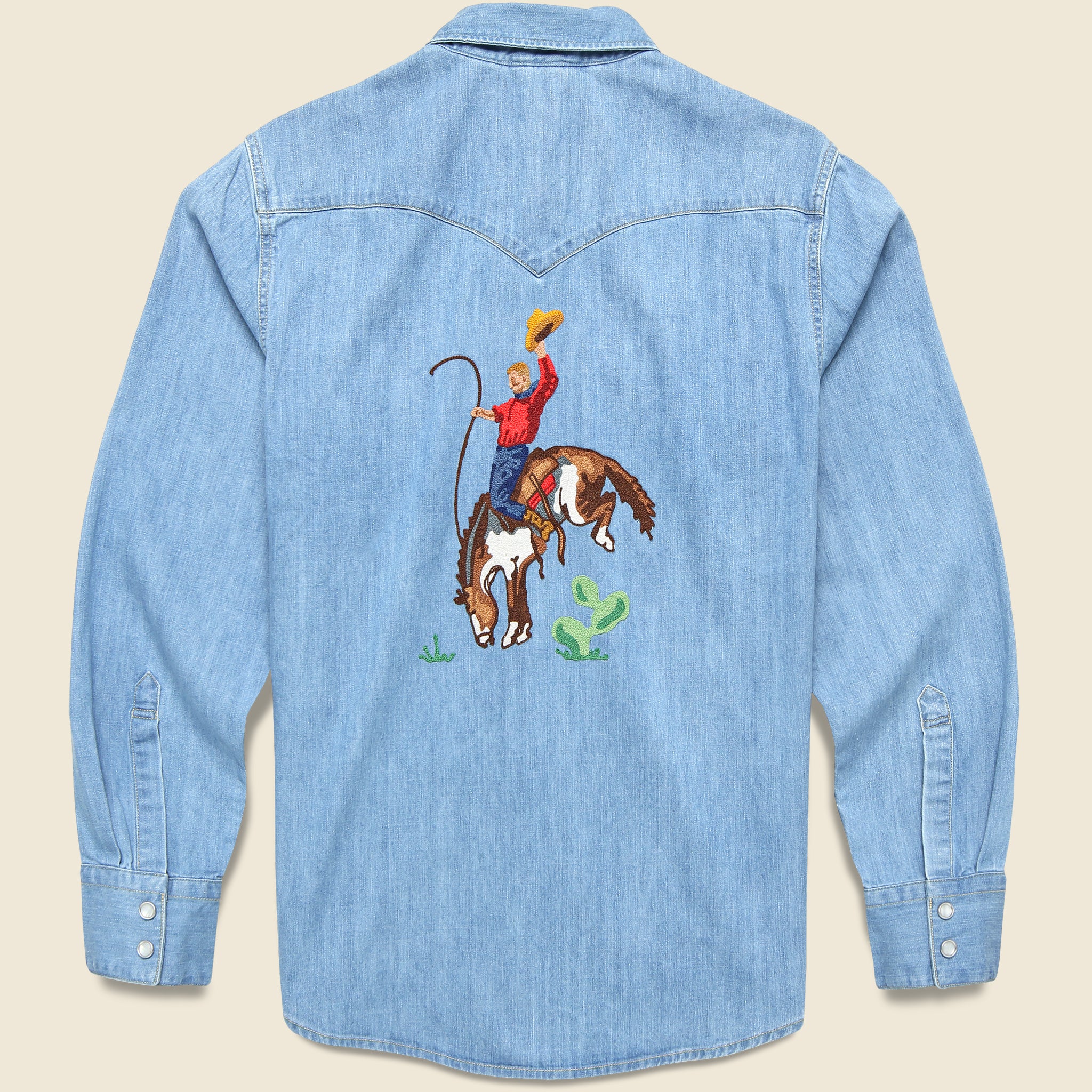 Bucking Bronco Western Shirt - Fort Lonesome - STAG Provisions - Tops - L/S Woven - Other Pattern
