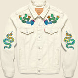 Cactus & Snake Trucker Jacket - Fort Lonesome - STAG Provisions - Outerwear - Coat / Jacket