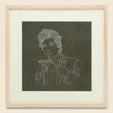Embroidered Framed Bob Dylan - Future Vagabond - STAG Provisions - Home - Art & Accessories - Print
