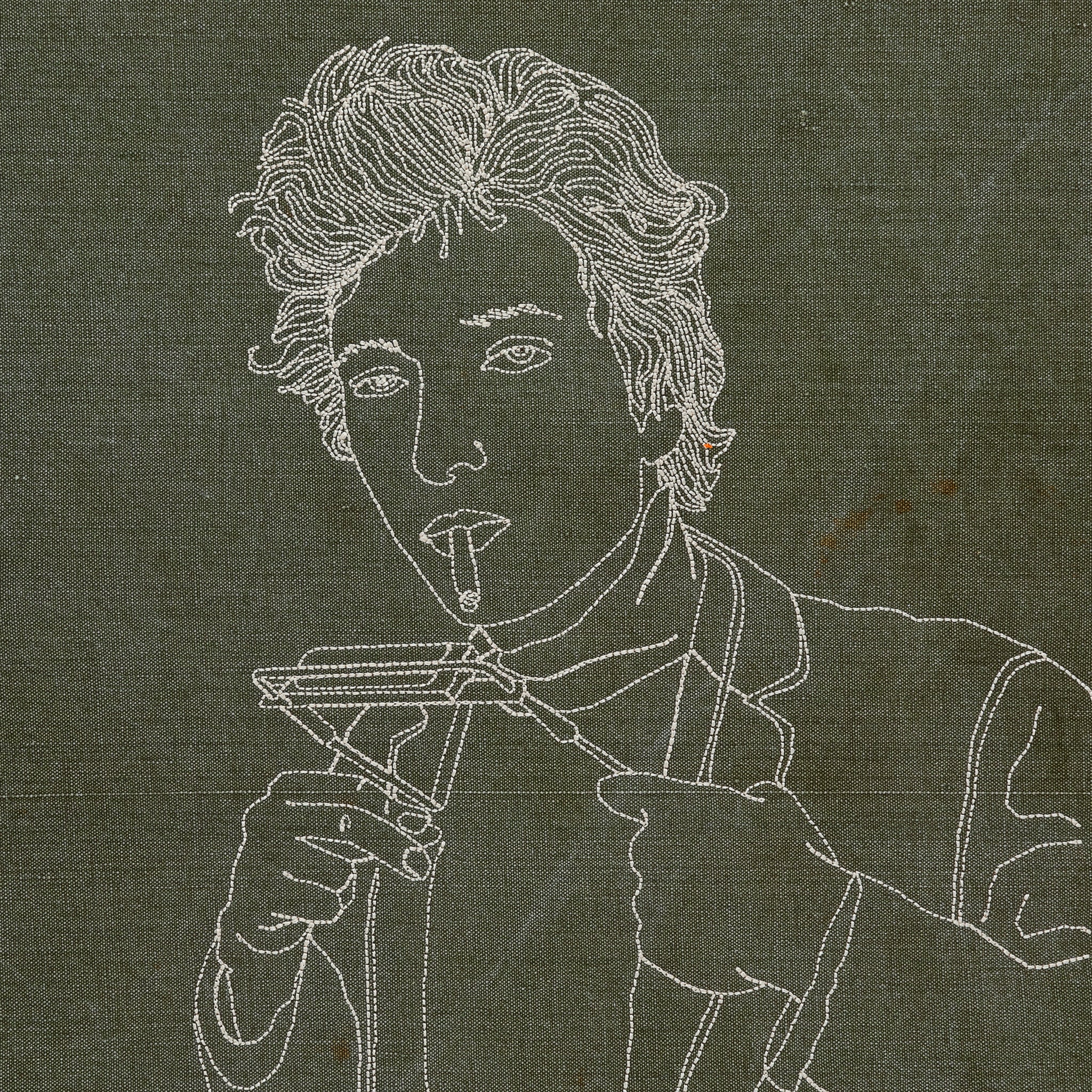 
                          Embroidered Framed Bob Dylan - Future Vagabond - STAG Provisions - Home - Art &amp; Accessories - Print
                        
