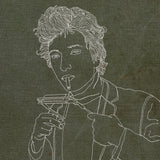 Embroidered Framed Bob Dylan - Future Vagabond - STAG Provisions - Home - Art & Accessories - Print