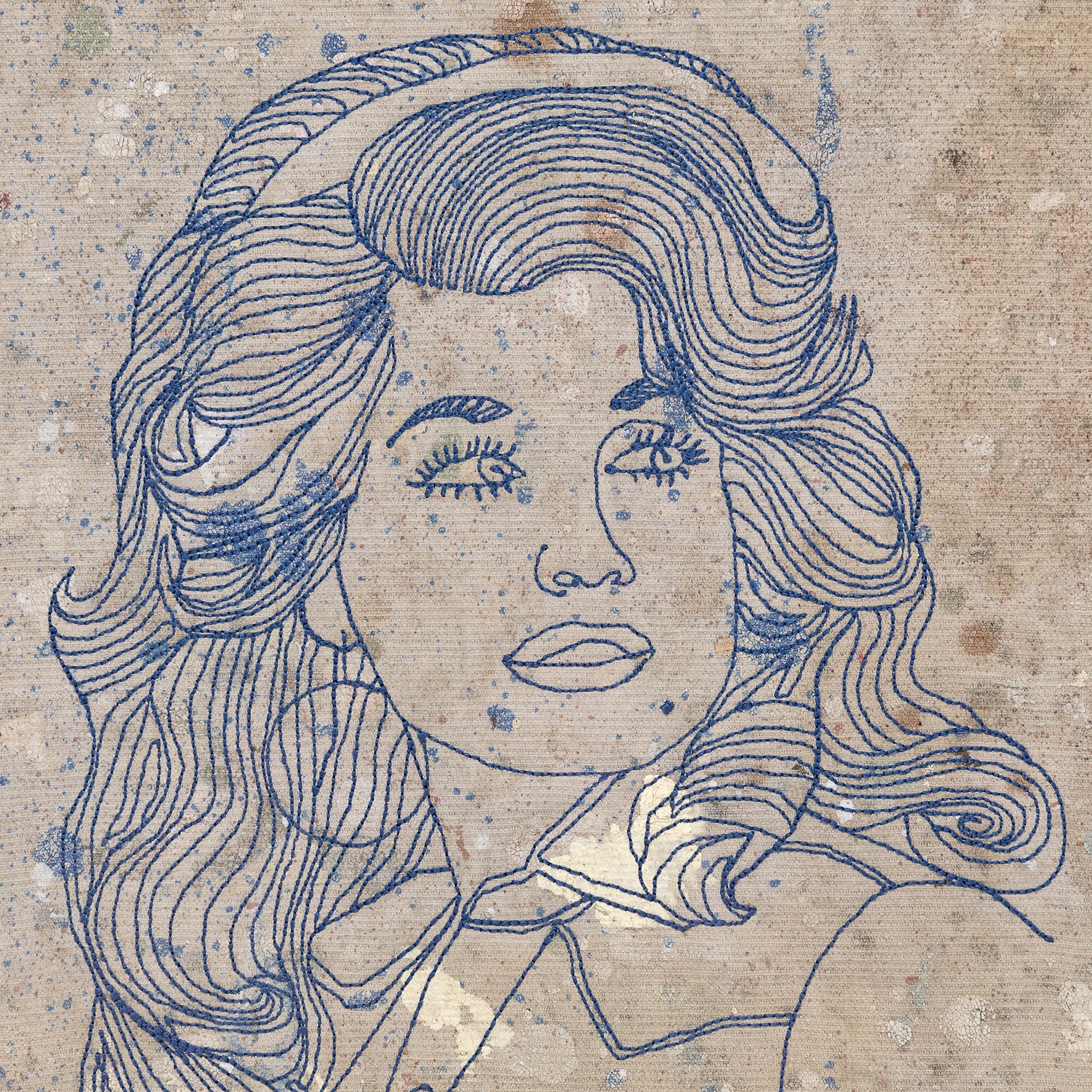 
                          Embroidered Framed Dolly Parton - Future Vagabond - STAG Provisions - Home - Art &amp; Accessories - Print
                        
