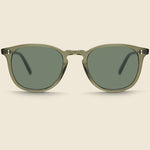 Kinney 49mm - Bio Deep Olive/Semi-Flat Pure - Garrett Leight - STAG Provisions - Accessories - Eyewear