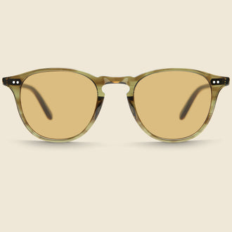 Hampton 46mm Olive Tortoise/Semi-Flat Pure Coffee