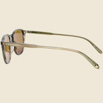 Hampton 46mm Olive Tortoise/Semi-Flat Pure Coffee - Garrett Leight - STAG Provisions - Accessories - Eyewear