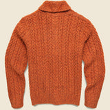 Melange Cable Shawl Cardigan - Burnt Orange - Grayers - STAG Provisions - Tops - Sweater