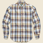 Brushed Triple Yarn Flannel - White - Gitman Vintage - STAG Provisions - Tops - L/S Woven - Plaid