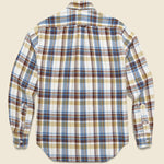 Brushed Triple Yarn Flannel - White - Gitman Vintage - STAG Provisions - Tops - L/S Woven - Plaid